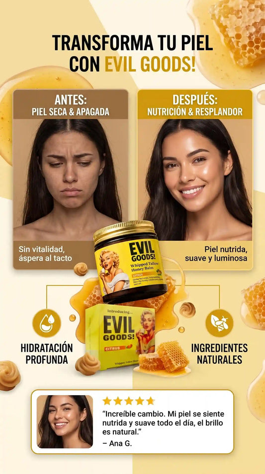 Bálsamo de Sebo de Res EVIL GOODS | Hidratación Profunda para Piel Seca